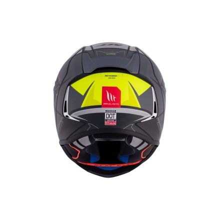 Casque Moto Intégral MT Helmets Revenge 2 HATAX C3 – Noir Mat/Fluo – Taille S (55-56) – ECE R22.06
