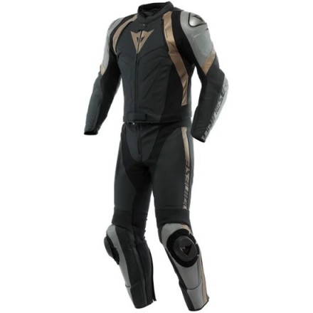 Mono moto 2 piezas Dainese Avro 4 BLACK-MATT / CHARCOAL-GRAY / TIBETAN-PLATINUM