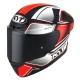 Casco KYT TT-Course Tourist Negro-Rojo Flúor