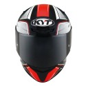 Casco KYT TT-Course Tourist Negro-Rojo Flúor