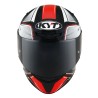 Casco KYT TT-Course Tourist Negro-Rojo Flúor
