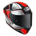 Casco KYT TT-Course Tourist Negro-Rojo Flúor