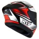 Casco KYT TT-Course Tourist Negro-Rojo Flúor