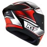 Casco KYT TT-Course Tourist Negro-Rojo Flúor