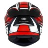 Casco KYT TT-Course Tourist Negro-Rojo Flúor
