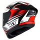 Casco KYT TT-Course Tourist Negro-Rojo Flúor