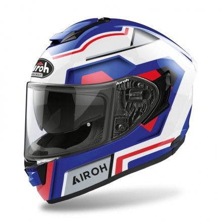 Casco integral Airoh ST-501 Square Azul Rojo Brillo