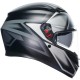 CASCO AGV K-3 SV E2206 K3 E2206 COMPOUND MATT BLACK / GREY