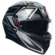 CASCO AGV K-3 SV E2206 K3 E2206 COMPOUND MATT BLACK / GREY
