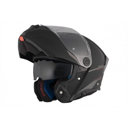 Casco modular MT ATOM 2 SV SOLID A1 Negro Mate ECE 22.06