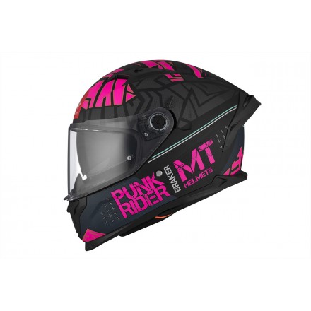 Casco MT Helmets Braker Punk Rider B8 Mate