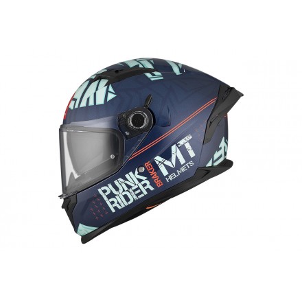 Casco MT Helmets Braker Punk Rider C7 Brillo