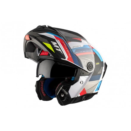 Casco modular MT ATOM 2 SV BAST A0 PERLA BRILLO ECE 22.06