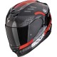 Casco Scorpion Exo-520 EVO AIR TITAN METAL BLACK / RED