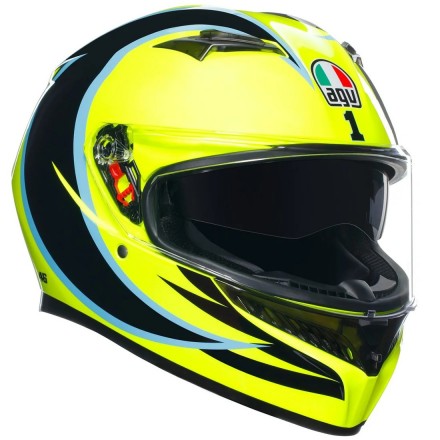 CASCO AGV K-3 SV E2206 K3 E2206 ROSSI WT PHILLIP ISLAND 2005