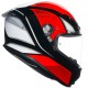 Casco AGV K-6 S Hyphen Black Red White