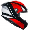 Casco AGV K-6 S Hyphen Black Red White