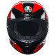 Casco AGV K-6 S Hyphen Black Red White