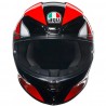 Casco AGV K-6 S Hyphen Black Red White