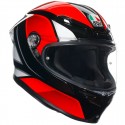 Casco AGV K-6 S Hyphen Black Red White