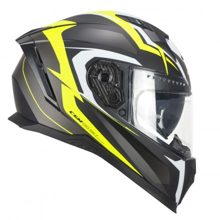 Casco integral CGM 311G Blast Sport Nero Giallo Fluo Opaco