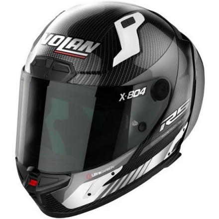 CASCO NOLAN X-804 RS Ultra Carbon Hot Lap Black Carbon White