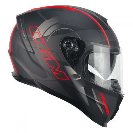 Casco integral CGM 321G Atom Sport Nero Rosso Opaco