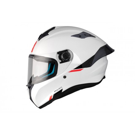 Casco integral MT Targo S Solid A0 Blanco Perla Brillo