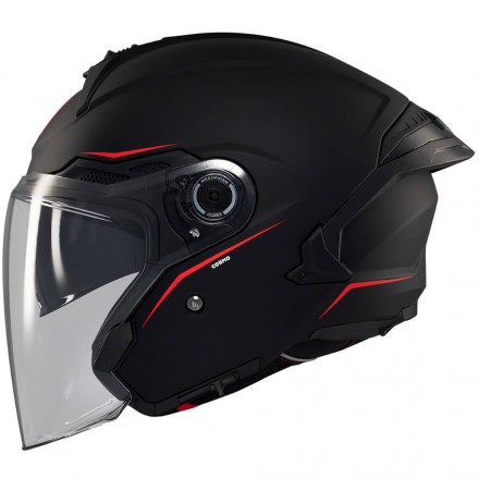Casco jet MT Cosmo SV Solid Matt Black