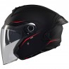 Casco jet MT Cosmo SV Solid Matt Black