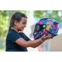 Casco integral LS2 FF812 KID CYBERG PURPLE CYAN