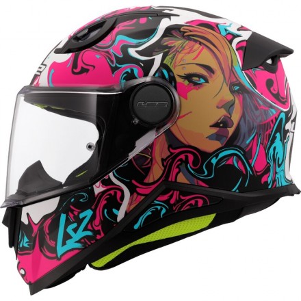 Casco integral LS2 FF812 KID CYBERG PURPLE CYAN