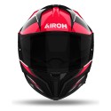 Casco Airoh Matryx Thron Blanco Negro Rojo Brillo ECE 22.06