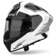 Casco Airoh Matryx Thron Blanco Negro Gris Brillo ECE 22.06