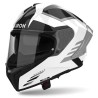 Casco Airoh Matryx Thron Blanco Negro Gris Brillo ECE 22.06