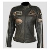 Chaqueta de cuero mujer Bstar BSM-2058D VINTAGE
