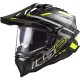 Casco LS2 MX 701 Explorer Carbon 2206 EDGE GL.BLACK H-V YELLOW