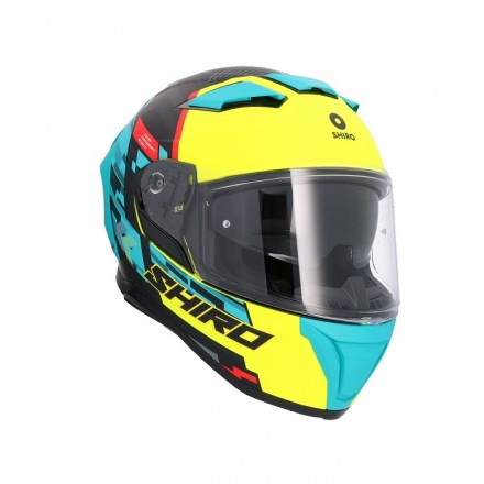 Casco integral Shiro Alpha Racer One Azul Mate ECE 22.06