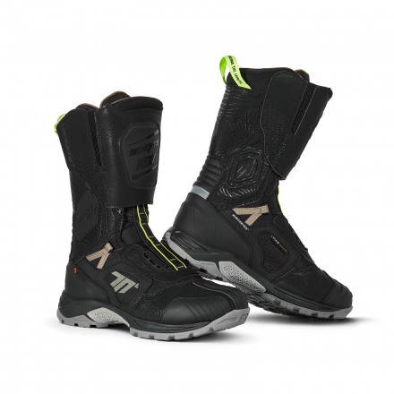 Botas Seventy Degress BA-6 Stelvio negra-arena-amarillo flúor