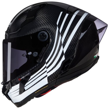 CASCO NOLAN X-804 RS Ultra Carbon Ala Carbon White Black