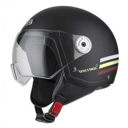 Casco Helix Vintage III Triband Black&Burgundy Matt