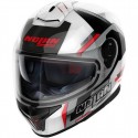 Casco Nolan N80-8 Wanted N-Com Metal White / Red / Black / Silver