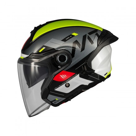 Casco jet MT Cosmo SV Silence B3 Brillo