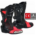 Botas moto racing KGT Assen Rojas homologadas CE