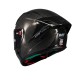 Casco integral MT KRE+ S Carbon Solid A1 negro brillo