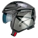 Casco jet-trial CGM 155S Rush Race Nero Grafite