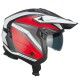 Casco jet-trial CGM 155G Rush Dual Nero Rosso opaco