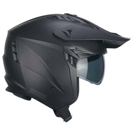Casco jet-trial CGM 155A Rush Mono Nero Opaco