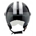 Casco Helix Vintage II Classic CBW color negro