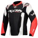 Chaqueta cuero IXON Vortex 3 blanco negro rojo